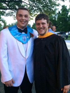 This is a picture of Mr. Park and myself from my graduation.